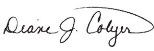 diane colyer's signature
